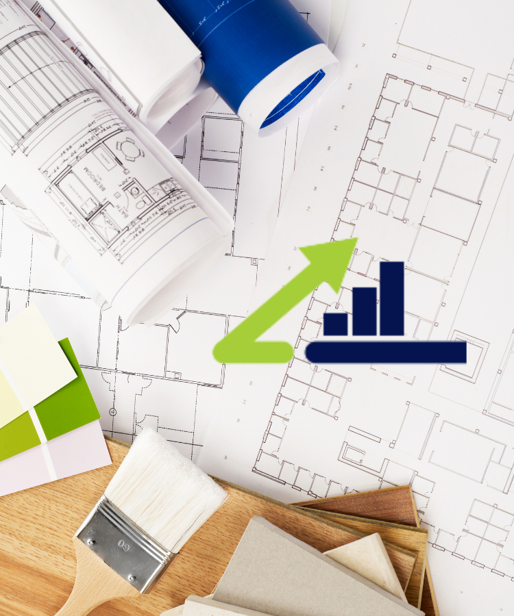 flat-lay of architectural plans